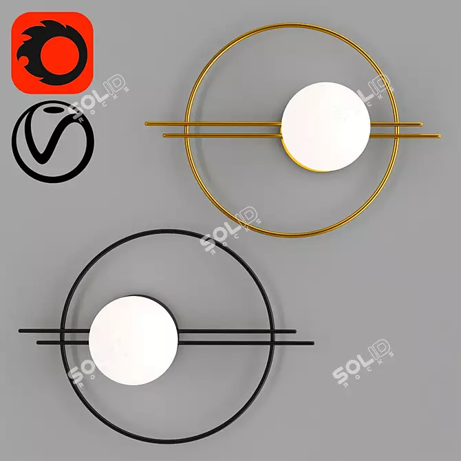 Modern Ceiling Lamp ESTA 2013 3D model image 1