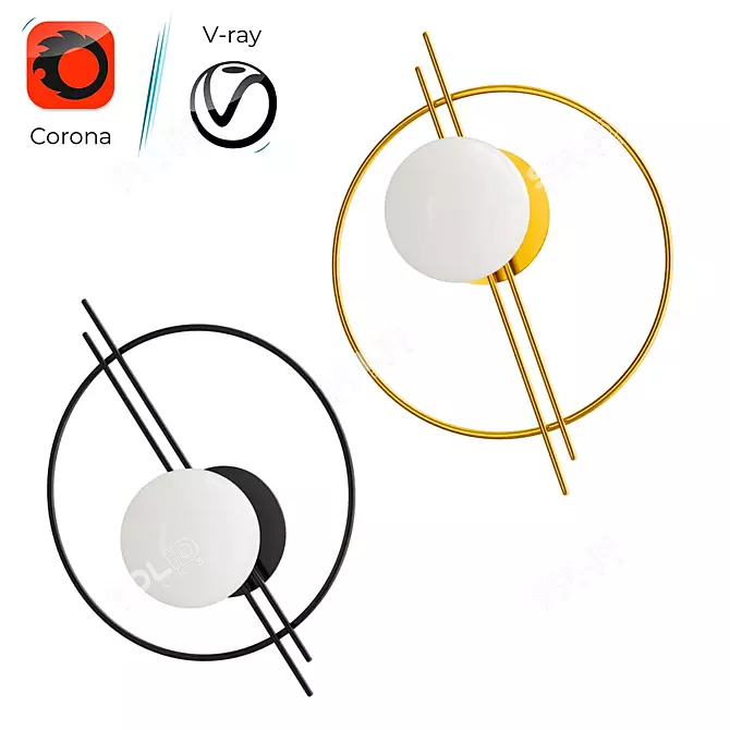 Modern Ceiling Lamp ESTA 2013 3D model image 4