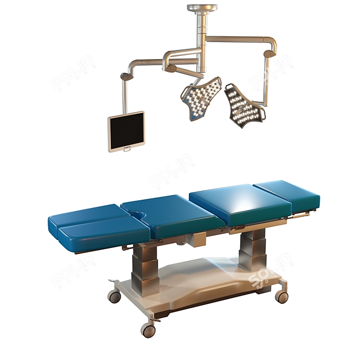 Medical Simulation Equipment Set 3D model image 4