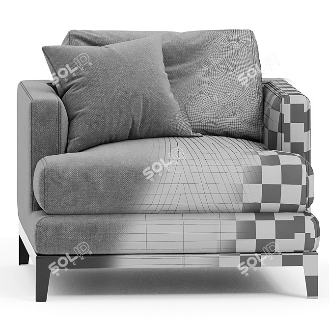 Cozy Griffith Armchair for You 3D model image 3