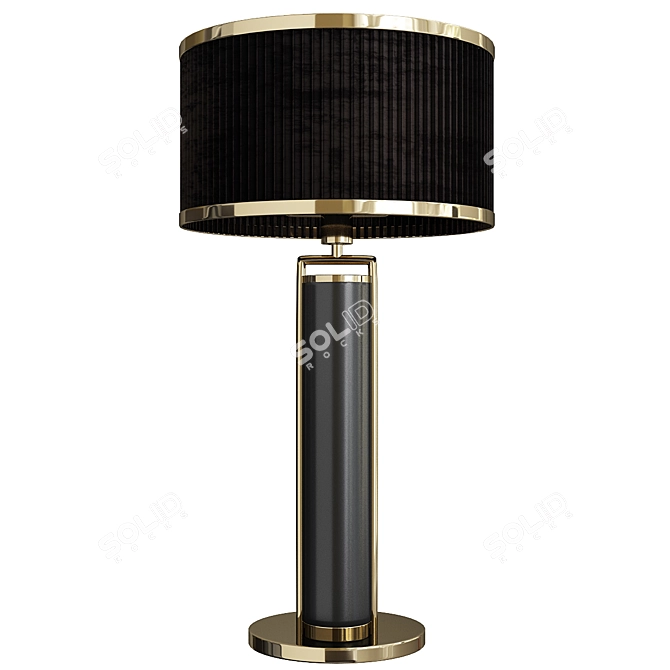 Sleek Bauhaus Table Lamp 3D model image 1