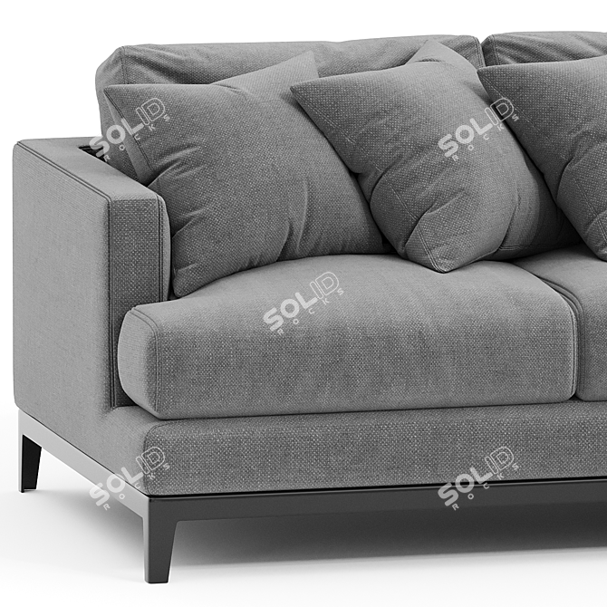 Modern Griffith L-Shaped Sofa 3D model image 2