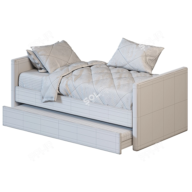 Payton Daybed Trundle 4 Colors 3D model image 6