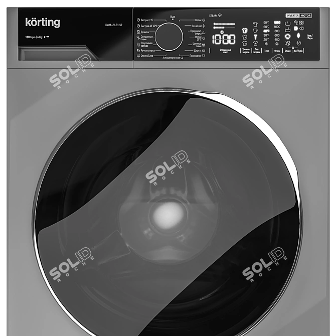 Korting Washer Dryer Combo 3D model image 3