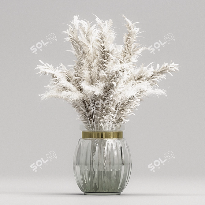 Branches & Pampas Decor Bundle 3D model image 2