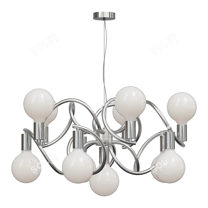 Modern Ball Chandelier 9124 3D model image 1