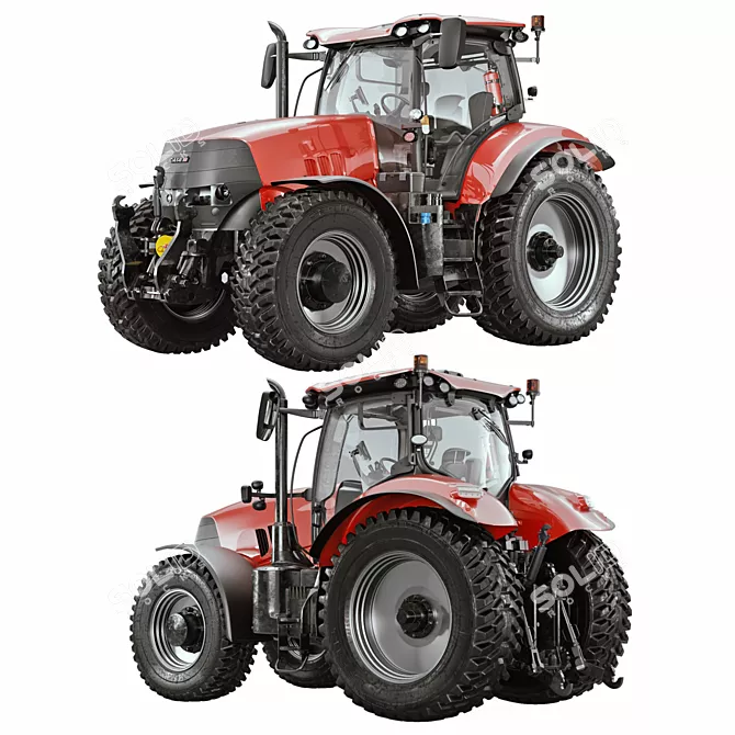 CASE 3 Puma Tractor Model 3D model image 1