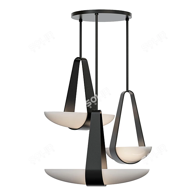 Elegant Sophia Chandelier 3D model image 1