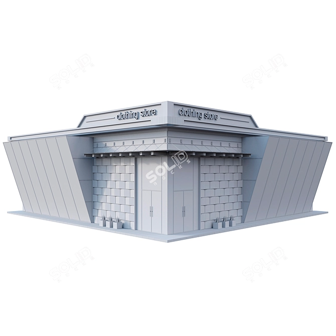 Modern Fashion Store 3D model image 3