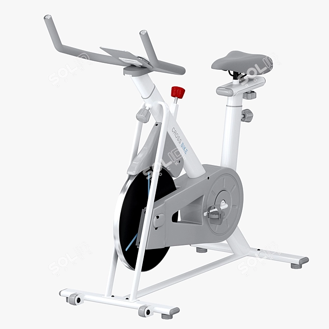 Colorful Cross-X Spinbike: Visual Appeal 3D model image 1