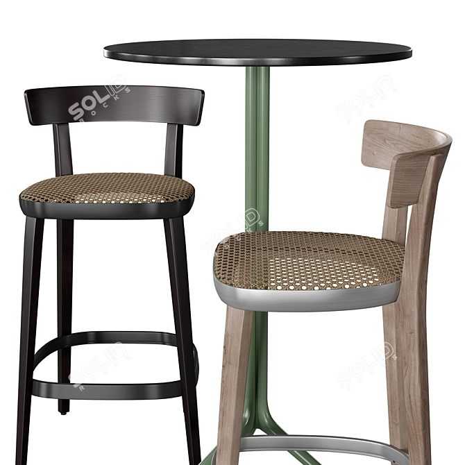 Modern Elegance Folk Elliot Tables 3D model image 4