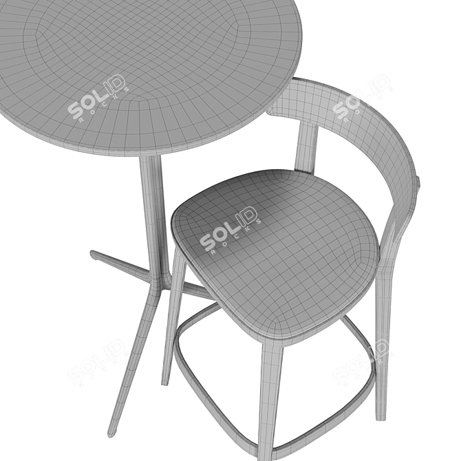 Modern Elegance Folk Elliot Tables 3D model image 6