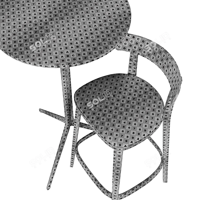 Modern Elegance Folk Elliot Tables 3D model image 7