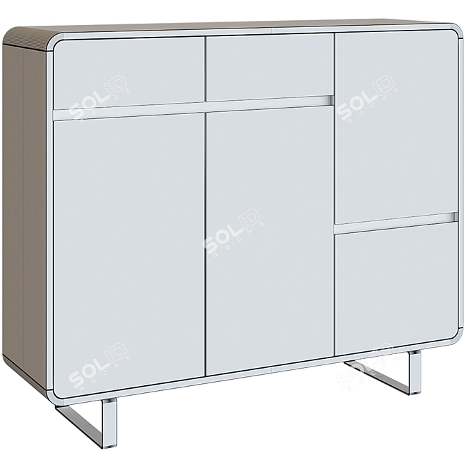 WeilaiConcept Shoe Cabinet Stand 3D model image 2