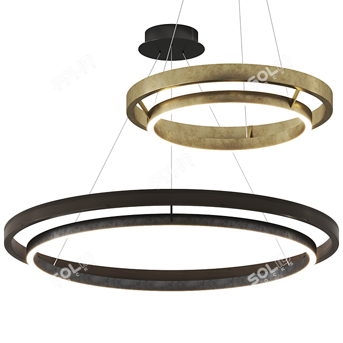 Grace LED Chandelier Pendant Lamp 3D model image 1