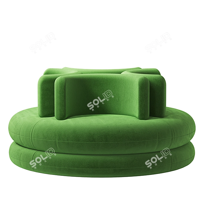 Verpan Easy Sofa: Modern Elegance 3D model image 5