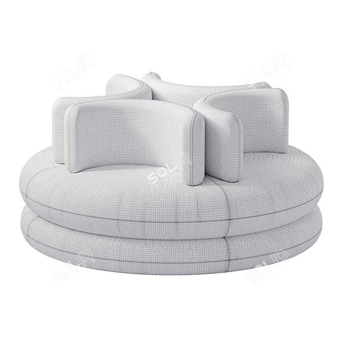 Verpan Easy Sofa: Modern Elegance 3D model image 6