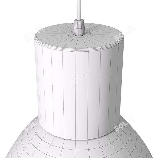 Elyona Industrial Pendant Light: PBR-Ready 3D model image 5