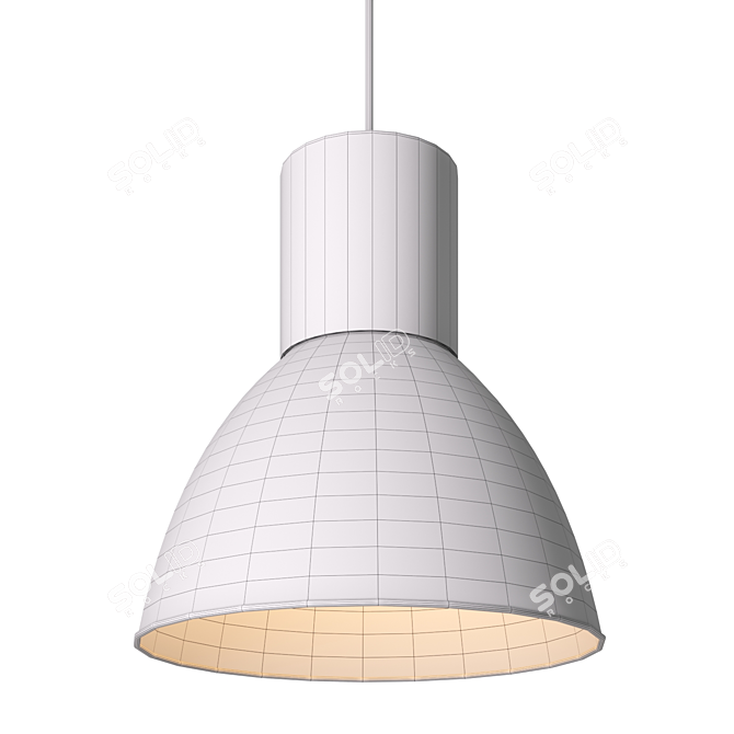 Elyona Industrial Pendant Light: PBR-Ready 3D model image 7