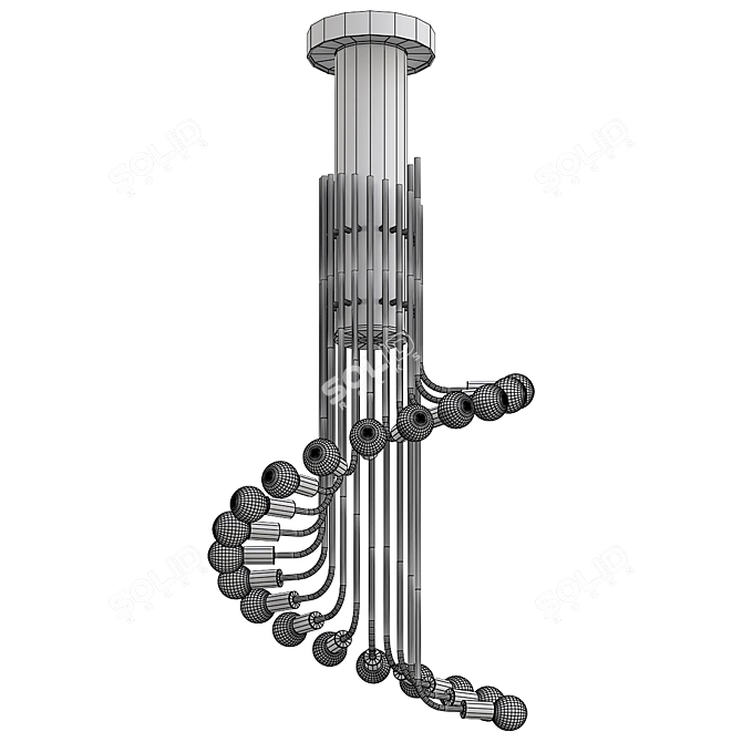 Nagoya Chandelier Model for VRay 3D model image 2