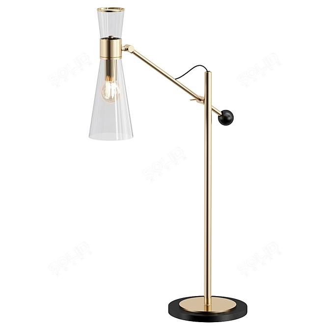 Sleek Modern Mitte Table Lamp 3D model image 1
