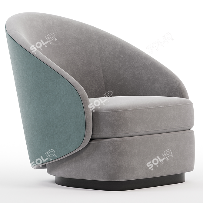 OPHELIA Armchair 3D Model Collection 3D model image 1