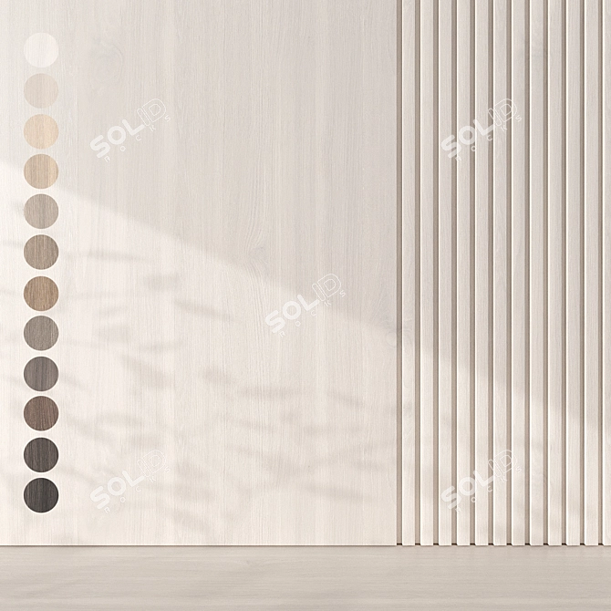 Seamless Oak Textures Pack 3D model image 1