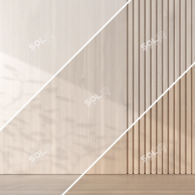 Seamless Oak Textures Pack 3D model image 2