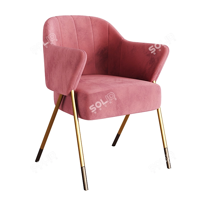 Modern Elegance: Jackie Chair Render 3D model image 1