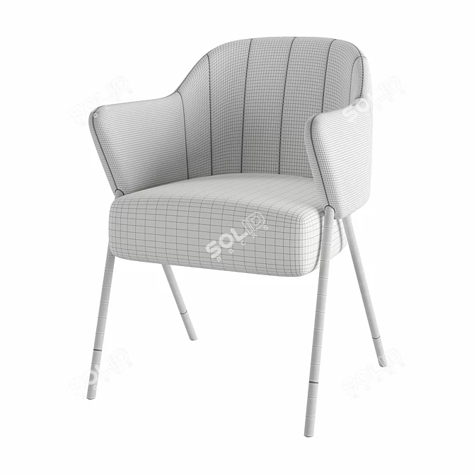 Modern Elegance: Jackie Chair Render 3D model image 6