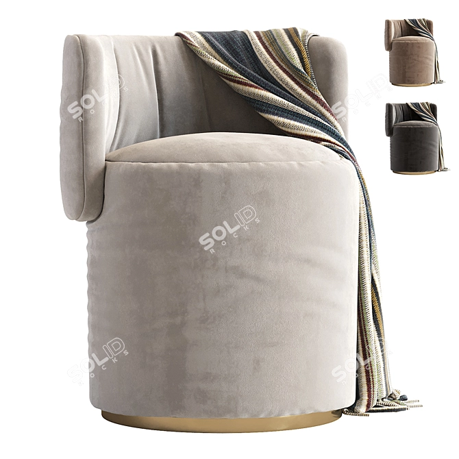 Rugiano Love Seat Pouf 2013 3D model image 1