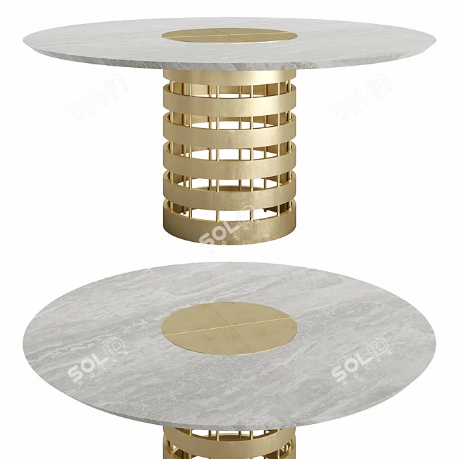 Sleek Rossato-Inspired Conrad Table 3D model image 1