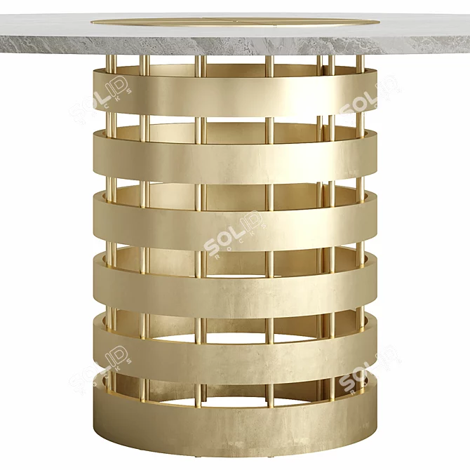 Sleek Rossato-Inspired Conrad Table 3D model image 2