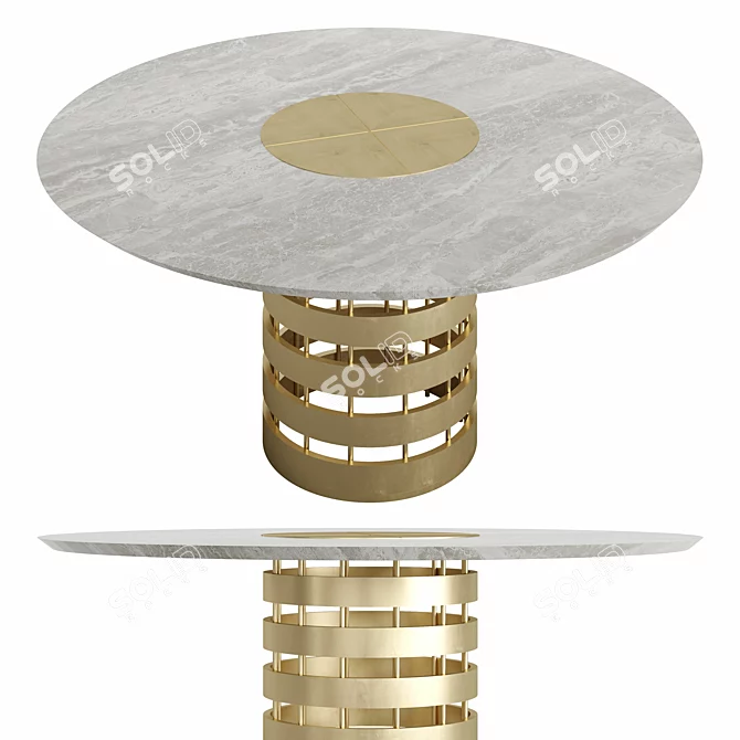 Sleek Rossato-Inspired Conrad Table 3D model image 3