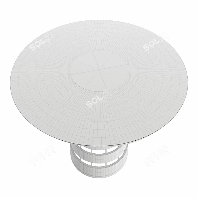 Sleek Rossato-Inspired Conrad Table 3D model image 5