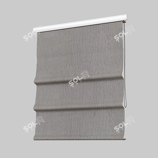 Roman Blinds Set - Adjustable 3D model image 5