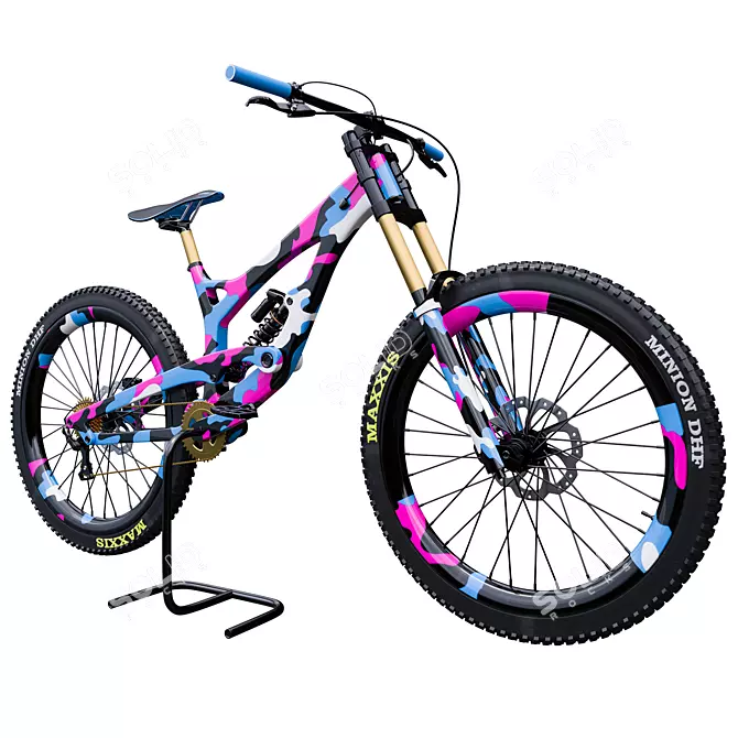 High-End Mountain Bike Model 3D model image 1