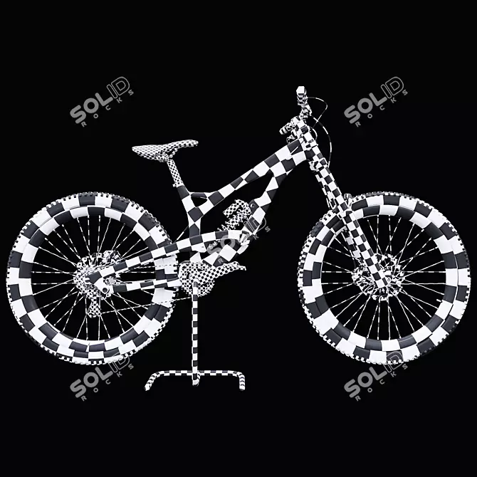 High-End Mountain Bike Model 3D model image 6