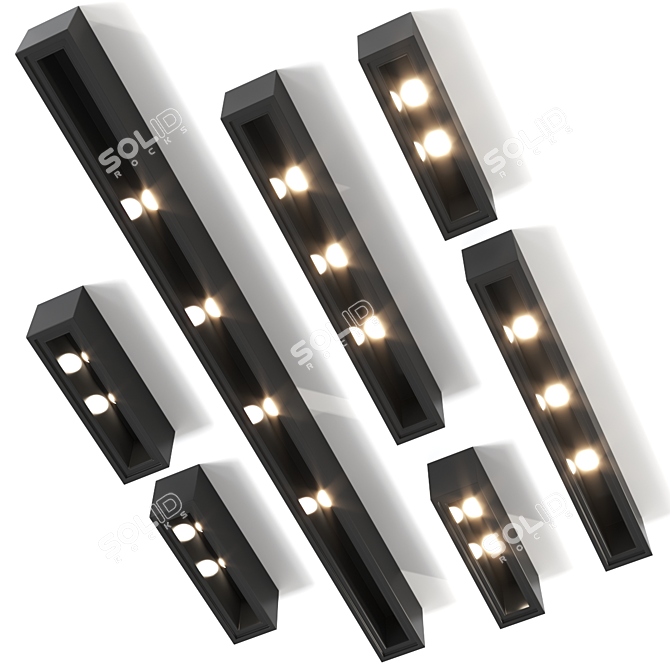 White Line Nis 1200 Ceiling Lamp 3D model image 3