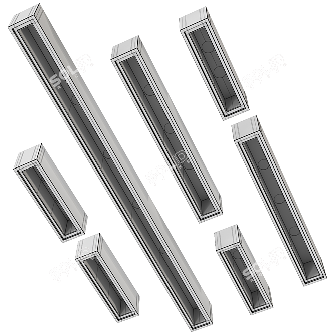 White Line Nis 1200 Ceiling Lamp 3D model image 4