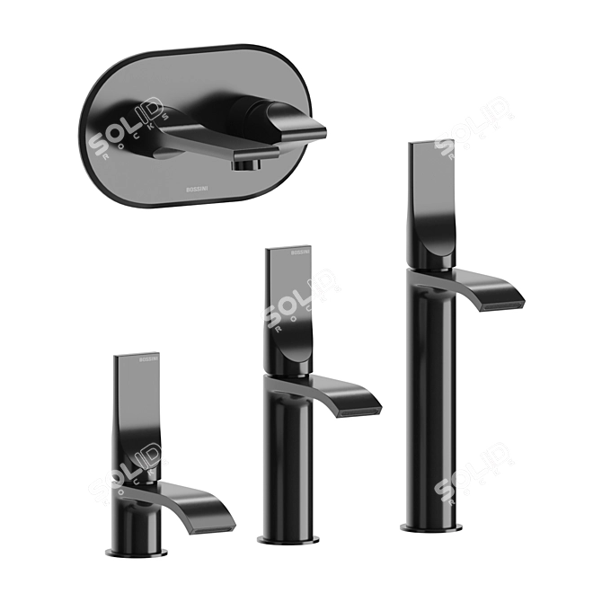 Bossini Apice Bathroom Fixture Set 3D model image 5