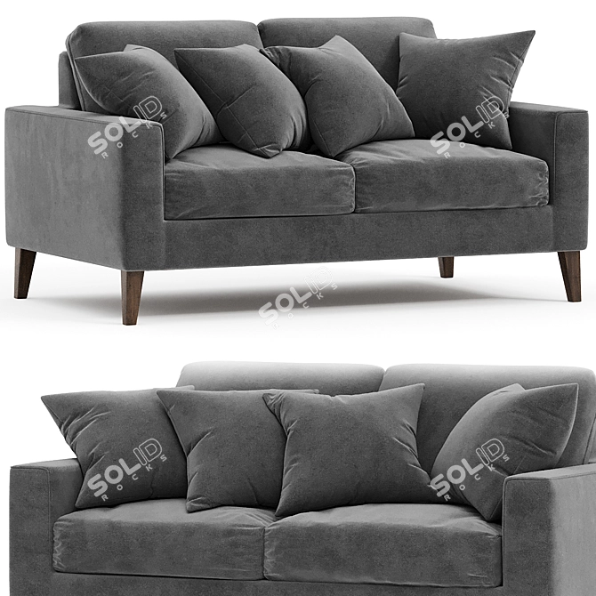 Modern Morley 2 Seater Sofa 3D model image 1