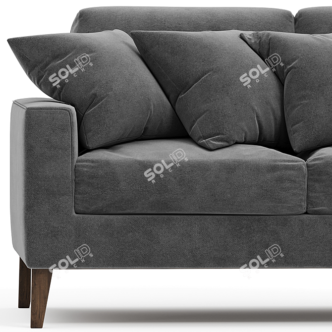 Modern Morley 2 Seater Sofa 3D model image 2