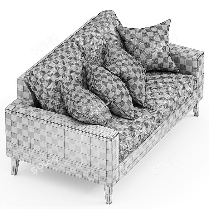 Modern Morley 2 Seater Sofa 3D model image 4