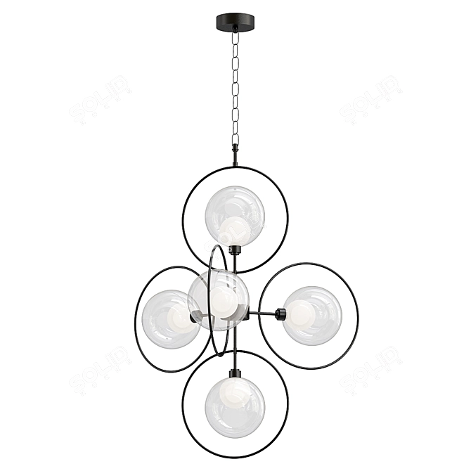 Sleek Lightstar Alfa Pendant Chandelier 3D model image 1