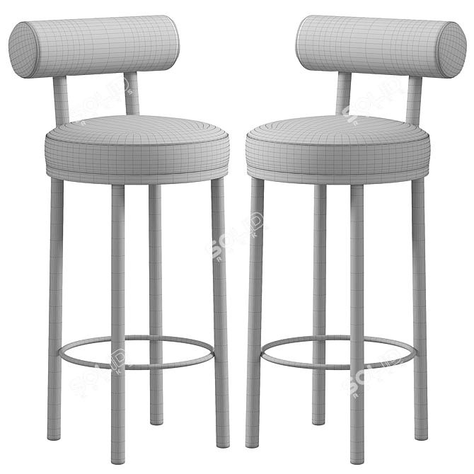 Moca 2015 Bar Chair Rendering 3D model image 3