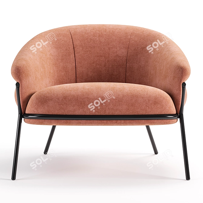 Modern Grasso Armchair 2015 Model 3D model image 5