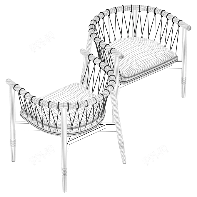 Rendered Sonoma Chair Collection 3D model image 7