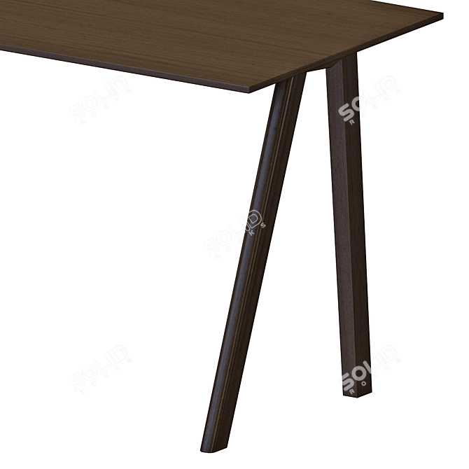  Scandinavian Minimalist Writing Desk 3D model image 4