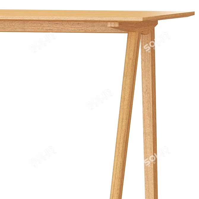  Scandinavian Minimalist Writing Desk 3D model image 5